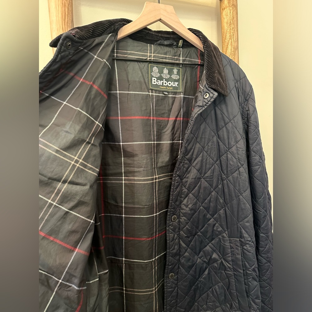 Barbour Quilted Jacket - Navy and Black - Picture 6 of 6